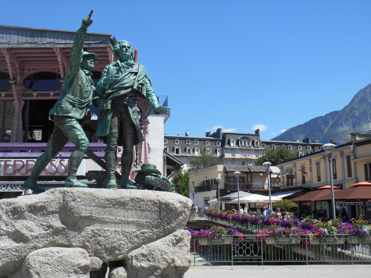 Vue Brevent Sublime En Centre Ville Avec Parking Prive Chamonix Buitenkant foto