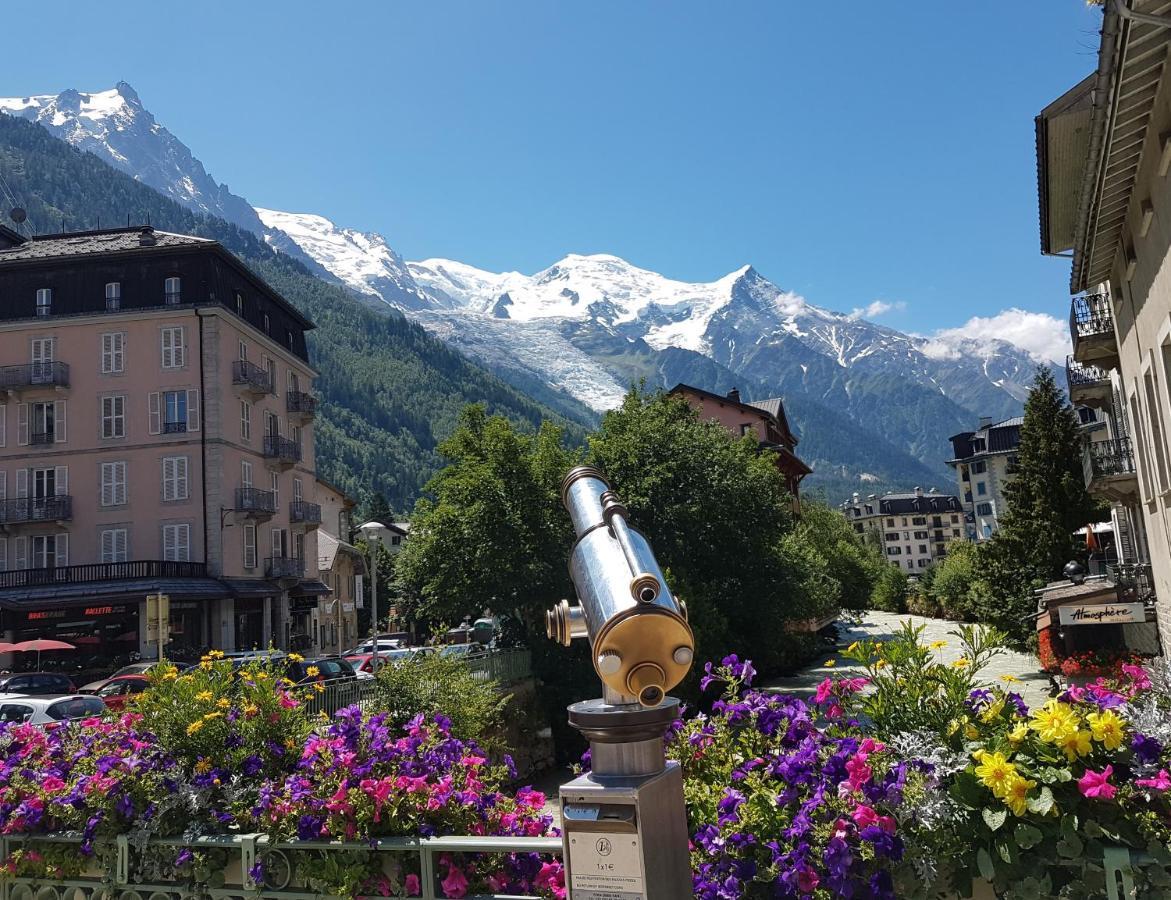 Vue Brevent Sublime En Centre Ville Avec Parking Prive Chamonix Buitenkant foto