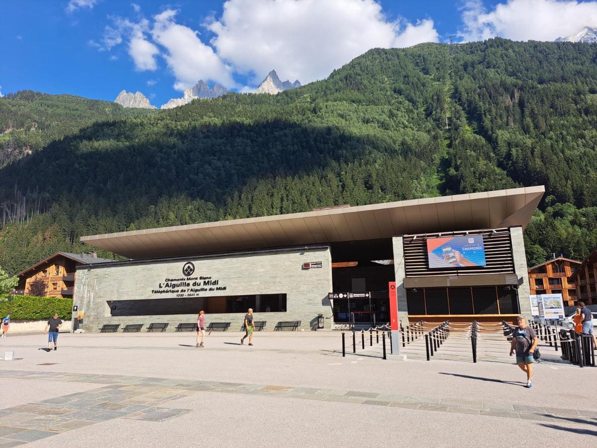 Vue Brevent Sublime En Centre Ville Avec Parking Prive Chamonix Buitenkant foto