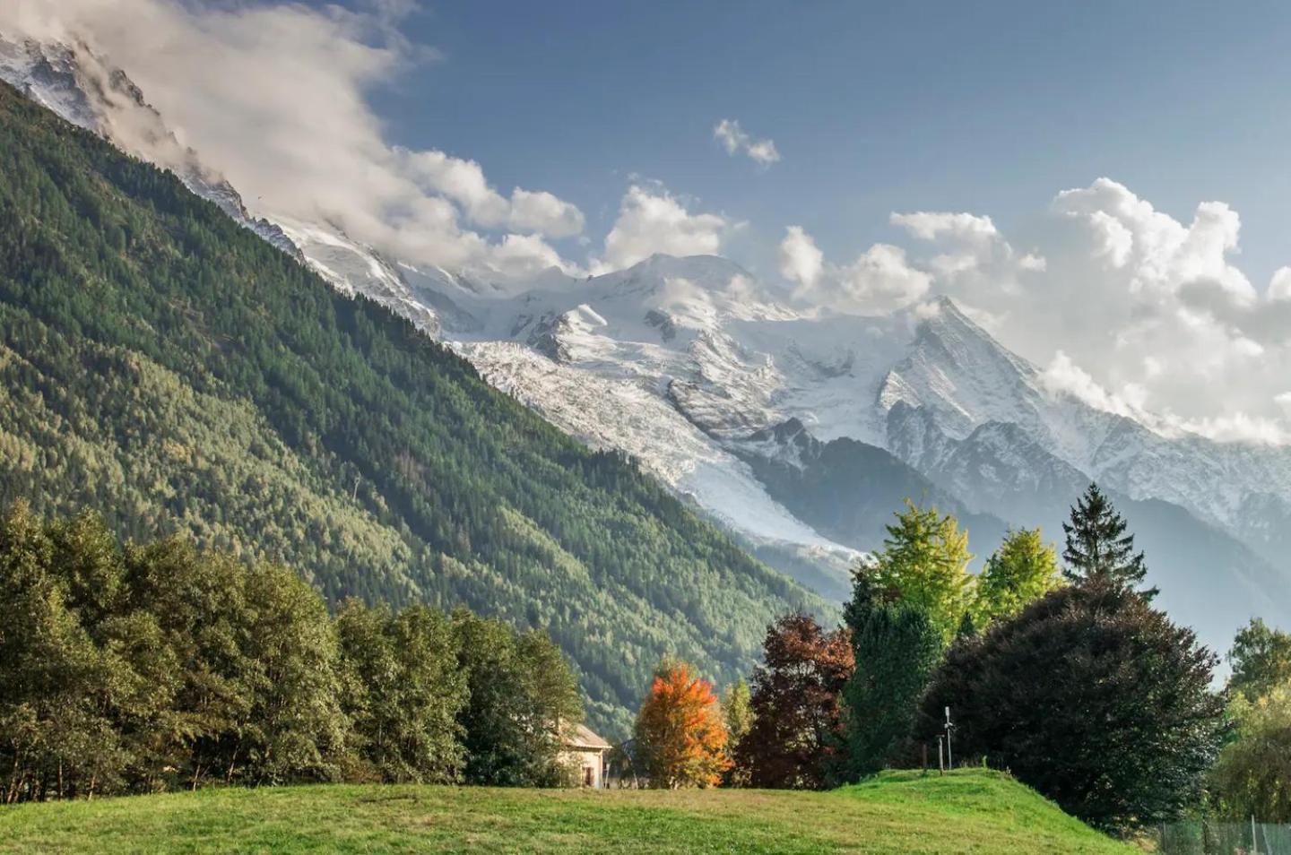 Vue Brevent Sublime En Centre Ville Avec Parking Prive Chamonix Buitenkant foto